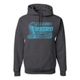 thumbnail image 1 of Wild Bobby Ford Shelby Cobra Retro Blue Logo Unisex Hoodie Sweatshirt, 1 of 6