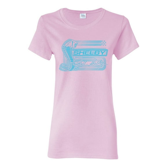 Wild Bobby Ford Shelby Cobra Retro Blue Logo Women Graphic Tee