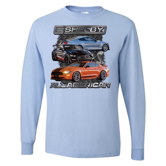 Wild Bobby Ford Shelby GT All American Men Long Sleeve Shirt