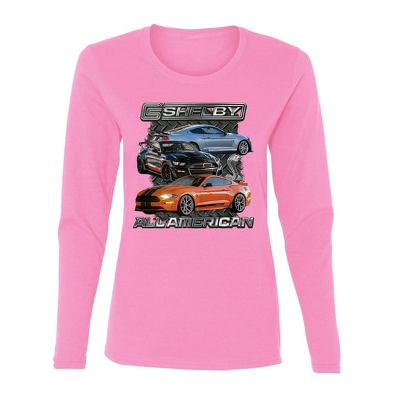 Wild Bobby Ford Shelby GT All American Women Graphic Long Sleeve Tee