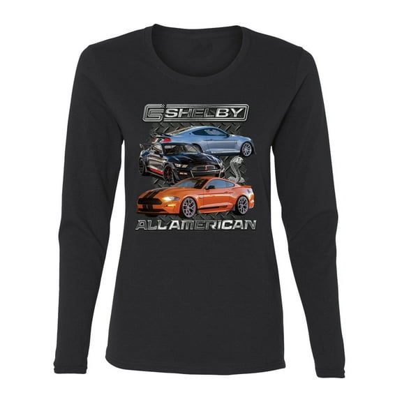 Wild Bobby Ford Shelby GT All American Women Graphic Long Sleeve Tee