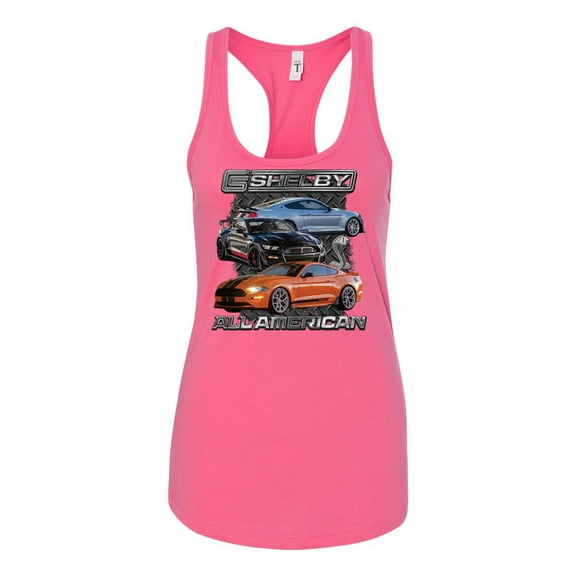 Wild Bobby Ford Shelby GT All American Women Racerback Tank Top