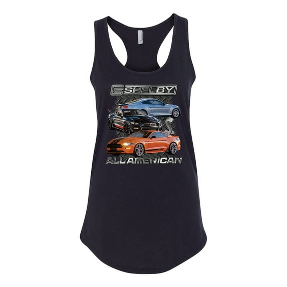 Wild Bobby Ford Shelby GT All American Women Racerback Tank Top