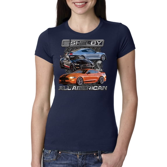 Wild Bobby Ford Shelby GT All American Women Slim Fit Junior Tee