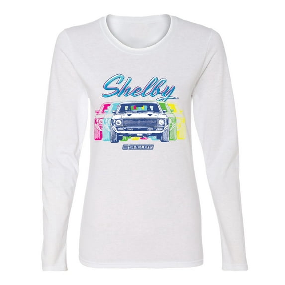 Wild Bobby Ford Shelby GT Color Shift Retro Women Graphic Long Sleeve Tee