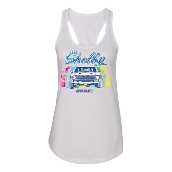 Wild Bobby Ford Shelby GT Color Shift Retro Women Racerback Tank Top