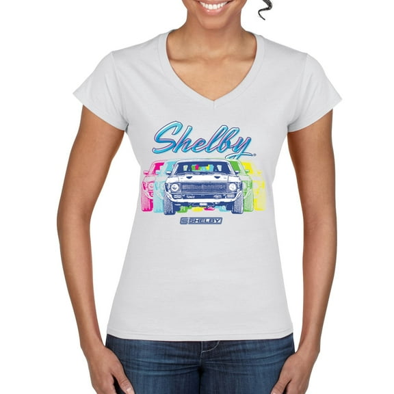 Wild Bobby Ford Shelby GT Color Shift Retro Women Standard V-Neck Tee