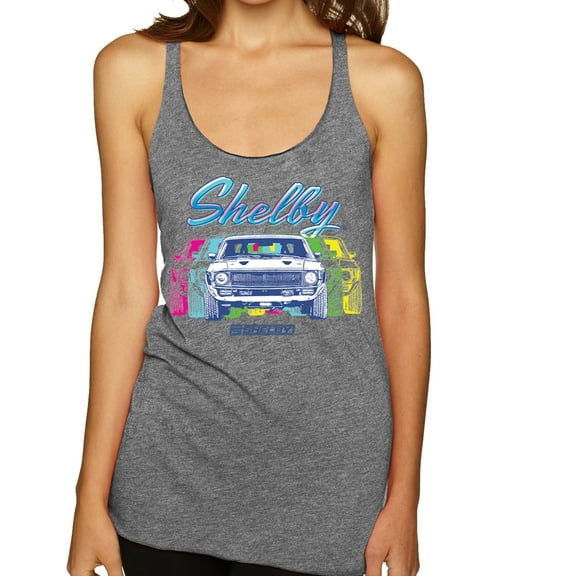Wild Bobby Ford Shelby GT Color Shift Retro Women Tri-Blend Racerback Tank Top