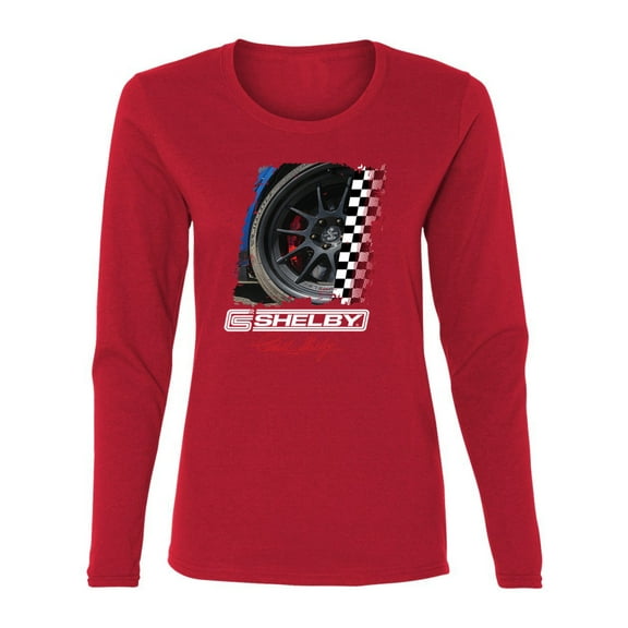 Wild Bobby Ford Shelby GT Rims Vintage Women Graphic Long Sleeve Tee