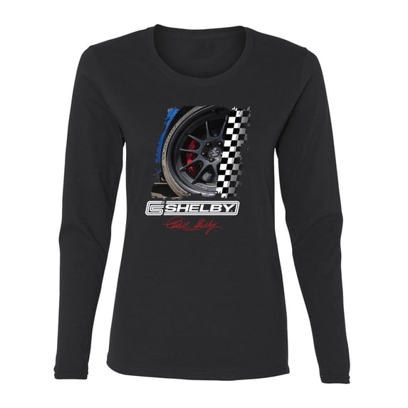 Wild Bobby Ford Shelby GT Rims Vintage Women Graphic Long Sleeve Tee