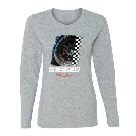 Wild Bobby Ford Shelby GT Rims Vintage Women Graphic Long Sleeve Tee