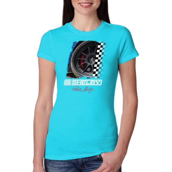 Wild Bobby Ford Shelby GT Rims Vintage Women Slim Fit Junior Tee