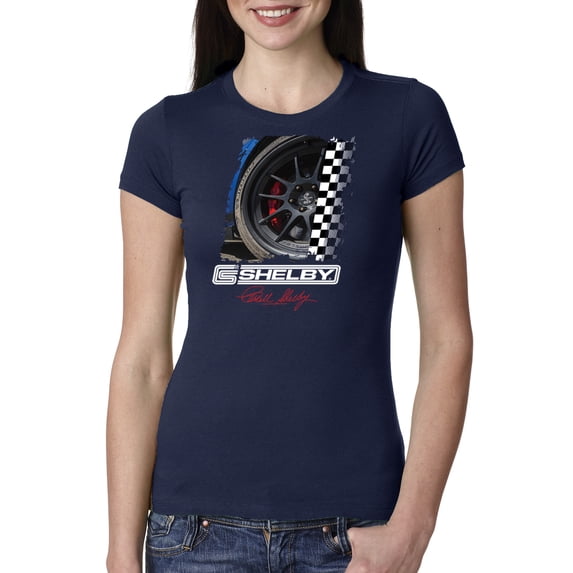 Wild Bobby Ford Shelby GT Rims Vintage Women Slim Fit Junior Tee
