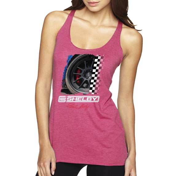 Wild Bobby Ford Shelby GT Rims Vintage Women Tri-Blend Racerback Tank Top