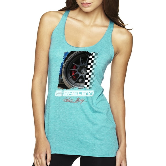 Wild Bobby Ford Shelby GT Rims Vintage Women Tri-Blend Racerback Tank Top