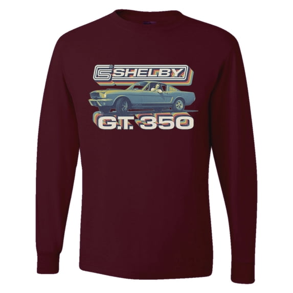 Wild Bobby Ford Shelby GT350 Retro Colorshift Men Long Sleeve Shirt