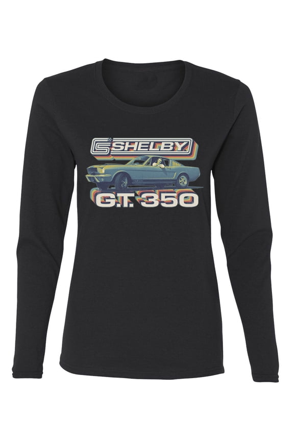 Ford Shelby GT350 Retro Colorshift Women Graphic Long Sleeve Tee
