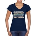thumbnail image 1 of Wild Bobby Ford Shelby GT350 Retro Colorshift Women Standard V-Neck Tee, 1 of 6
