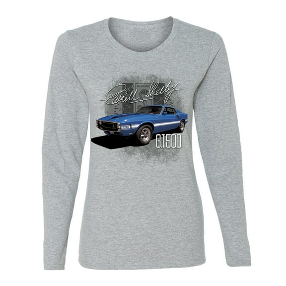 Wild Bobby Ford Shelby GT500 Vintage Mustang Women Graphic Long Sleeve Tee