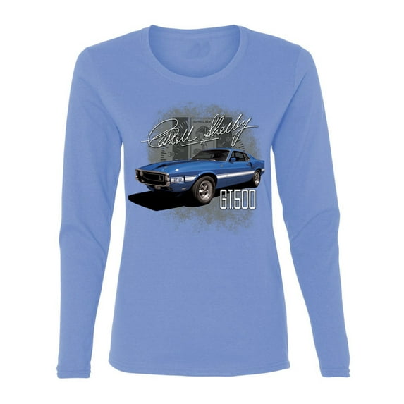 Wild Bobby Ford Shelby GT500 Vintage Mustang Women Graphic Long Sleeve Tee