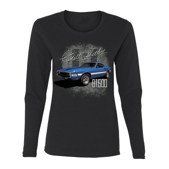 Wild Bobby Ford Shelby GT500 Vintage Mustang Women Graphic Long Sleeve Tee