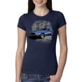 thumbnail image 1 of Wild Bobby Ford Shelby GT500 Vintage Mustang Women Slim Fit Junior Tee, 1 of 6
