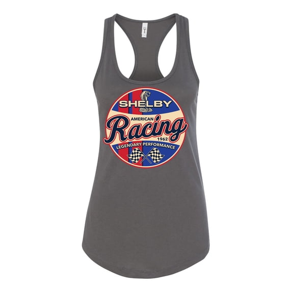 Wild Bobby Ford Shelby Racing Legendary Performance 1962 Women Racerback Tank Top