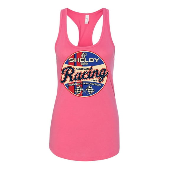 Wild Bobby Ford Shelby Racing Legendary Performance 1962 Women Racerback Tank Top