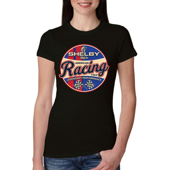 Wild Bobby Ford Shelby Racing Legendary Performance 1962 Women Slim Fit Junior Tee