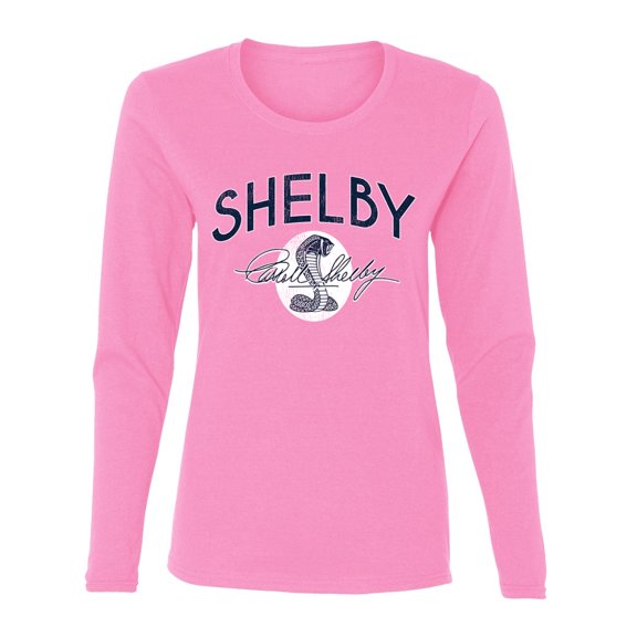 Wild Bobby Ford Shelby Retro Cobra Logo Women Graphic Long Sleeve Tee