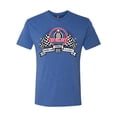 thumbnail image 1 of Wild Bobby Ford Shelby Vintage Checkered Flag Men Premium Tri Blend Tee, 1 of 6