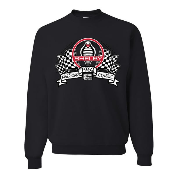 Wild Bobby Ford Shelby Vintage Checkered Flag unisex Crewneck Sweatshirt Adult Unisex Size 2XL Black