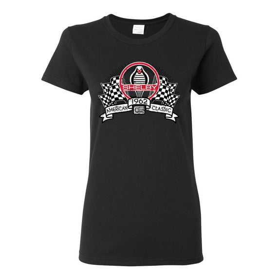 Wild Bobby Ford Shelby Vintage Checkered Flag Women Graphic Tee