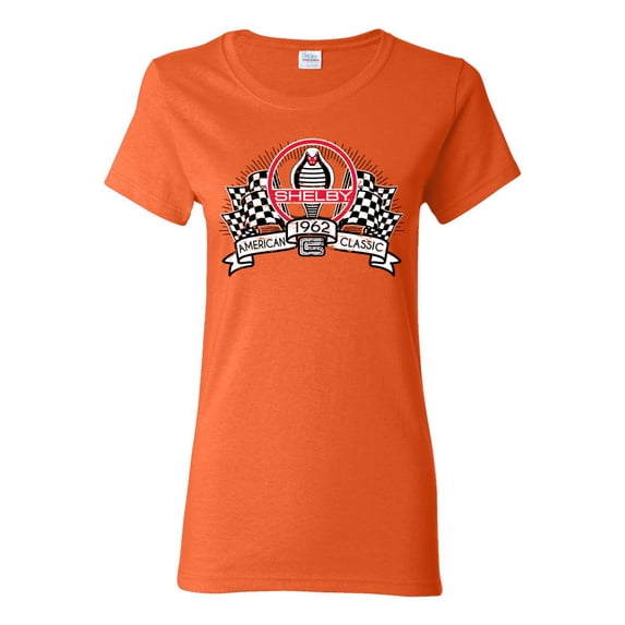 Wild Bobby Ford Shelby Vintage Checkered Flag Women Graphic Tee