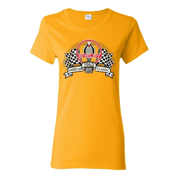 Wild Bobby Ford Shelby Vintage Checkered Flag Women Graphic Tee