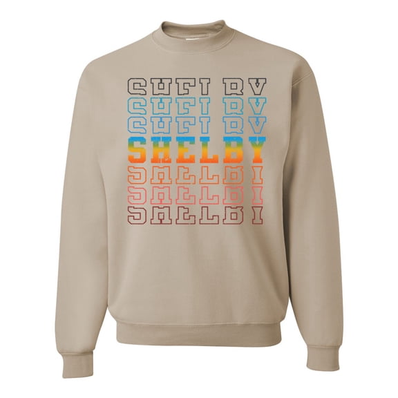 Wild Bobby Ford Shelby Vintage Retro All-Over Color Shift Logo Unisex Crewneck Sweatshirt