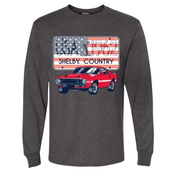 Wild Bobby Ford Shelby Vintage USA Country Plate Men Long Sleeve Shirt