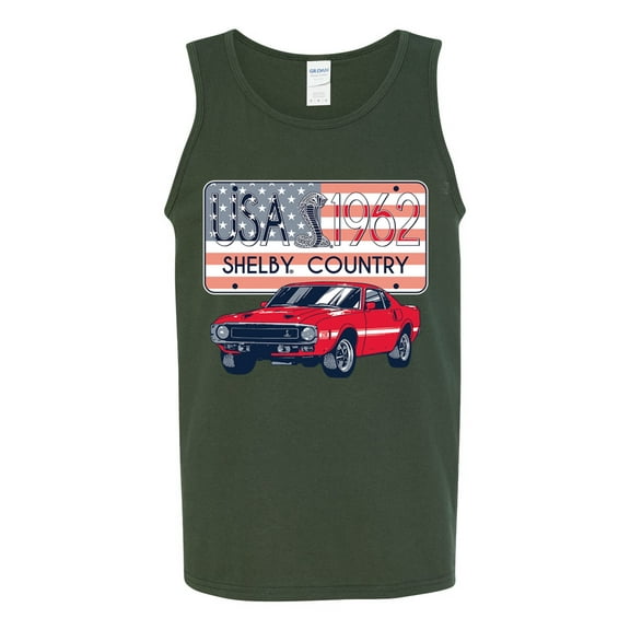 Wild Bobby Ford Shelby Vintage USA Country Plate Men Tank Top