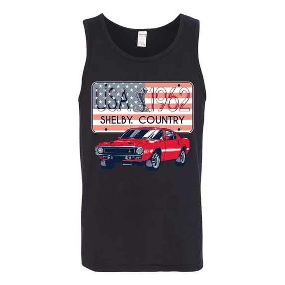 Wild Bobby Ford Shelby Vintage USA Country Plate Men Tank Top