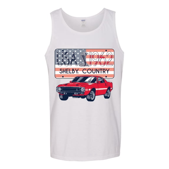 Wild Bobby Ford Shelby Vintage USA Country Plate Men Tank Top