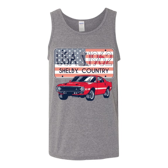 Wild Bobby Ford Shelby Vintage USA Country Plate Men Tank Top
