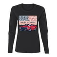 thumbnail image 1 of Wild Bobby Ford Shelby Vintage USA Country Plate Women Graphic Long Sleeve Tee, 1 of 6