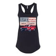 thumbnail image 1 of Wild Bobby Ford Shelby Vintage USA Country Plate Women Racerback Tank Top, 1 of 6
