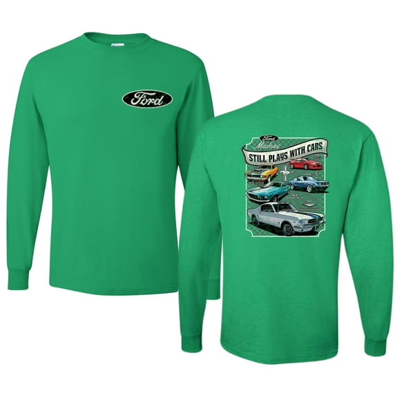 Wild Bobby Ford Still Plays With Cars Classic Muscle Car Lover, Men Long Sleeve Shirt