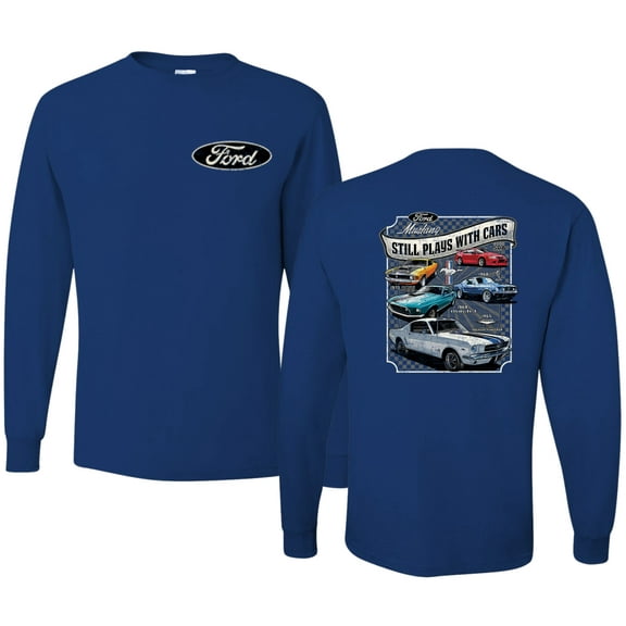 Wild Bobby Ford Still Plays With Cars Classic Muscle Car Lover, Men Long Sleeve Shirt