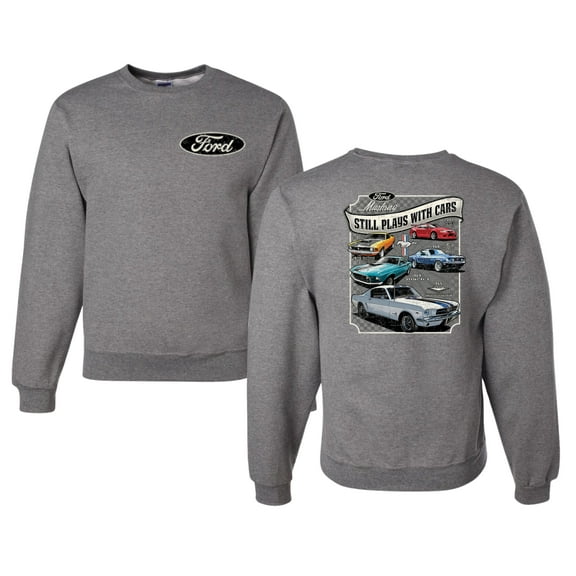 Wild Bobby Ford Still Plays With Cars Classic Muscle Car Lover, Unisex Crewneck Sweatshirt