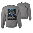 thumbnail image 1 of Wild Bobby, Ford Truck Parking Only Sign Gift for Owners of Ford, Cars and Trucks, Front and Back Unisex Crewneck Graphic Sweatshirt, Heather Grey, X-Large, 1 of 4