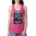 thumbnail image 1 of Wild Bobby, Ford Truck Parking Only Sign Gift for Owners of Ford Trucks | Womens Cars and Trucks Jersey Racerback Tank Top, Raspberry, Large, 1 of 3