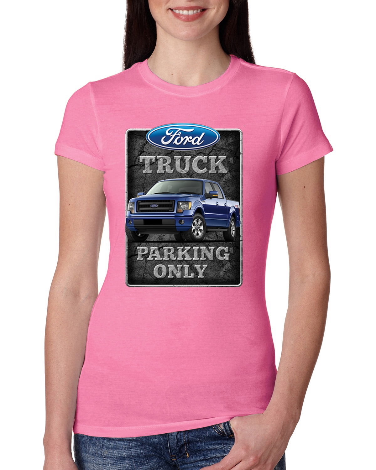 Ford Truck Parking Only Youth T-Shirt - Kids Built Ford Tough Tee, Pickup Truck Design