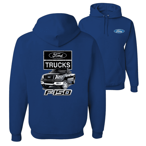 Wild Bobby, Ford Trucks F150 Pickup, Cars and Trucks, Front & Back Unisex Graphic Hoodie Sweatshirt